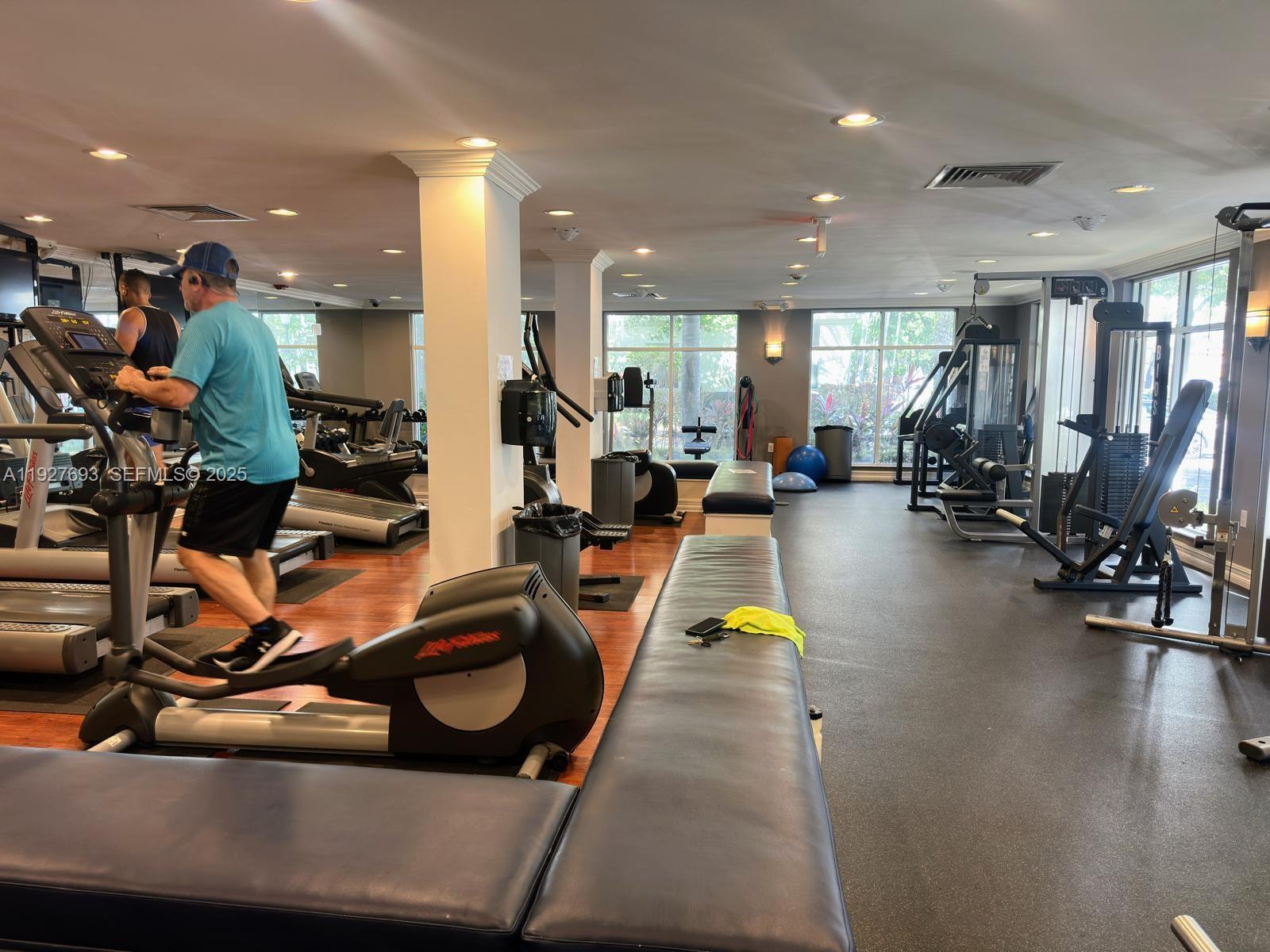 1919 Van Buren Street, Unit 118A Hollywood, FL 33020 - Photo 34 of 36 a view of a room with gym equipment