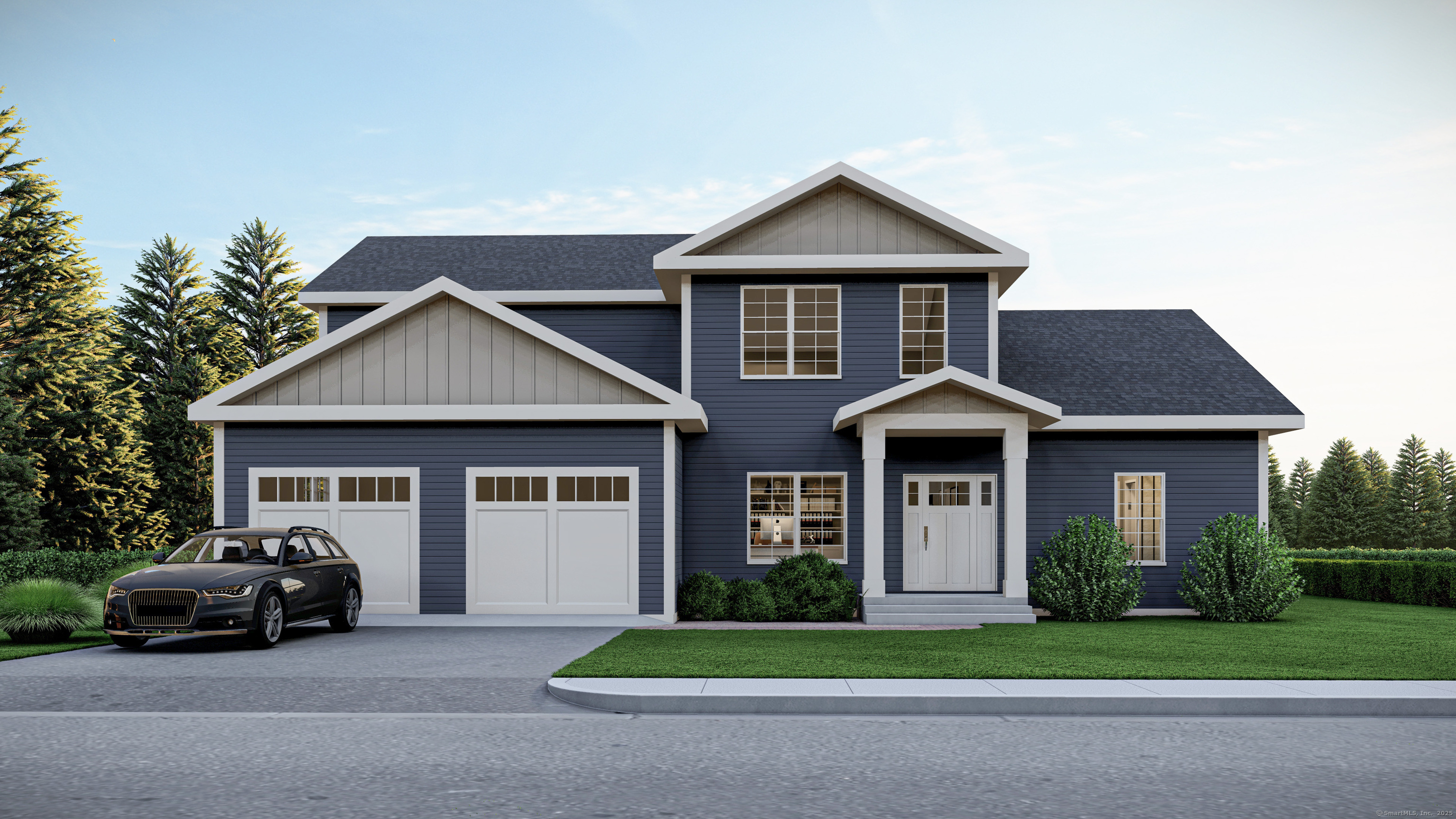 180 Bee Street Meriden, CT 06450 - Photo 11 of 25 a car parked in front of a house with a small yard