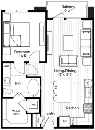 $1,977 | 160 Birdsall Street, Unit 1235, Houston, TX 77007