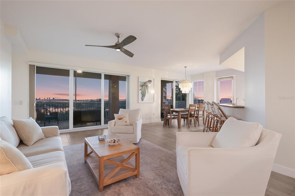 13113 Gasparilla Road, Unit 503 Placida, FL 33946 - Photo 8 of 87 a living room with furniture and a large window