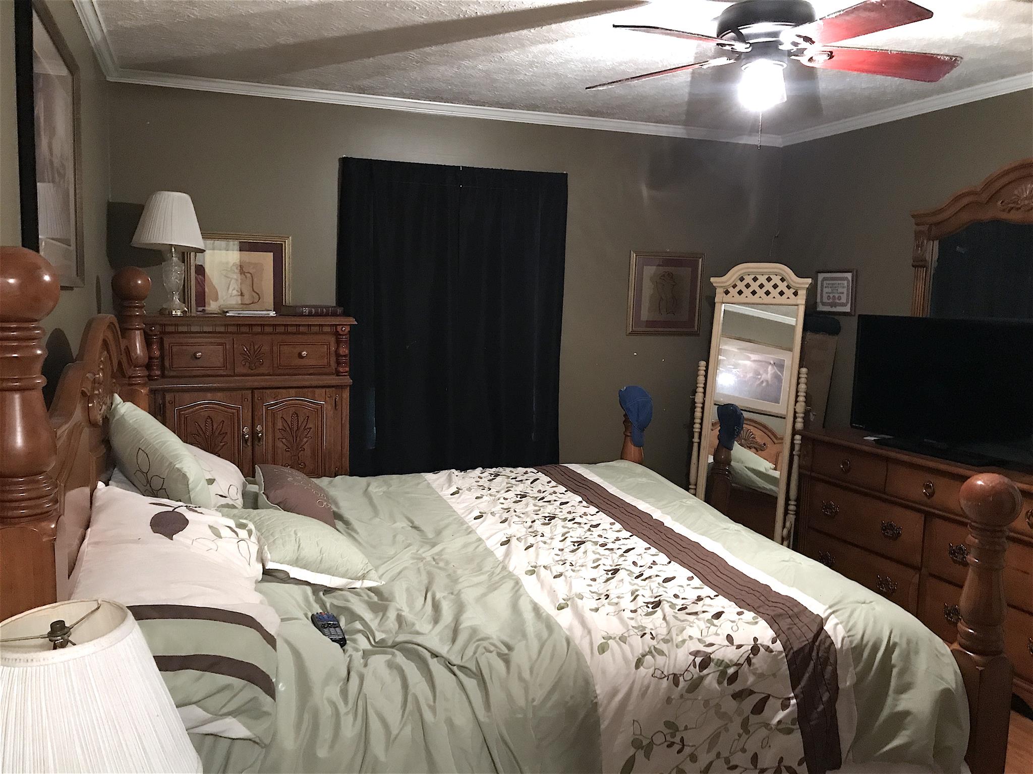 3996 Fairview Road Columbia, TN 38401 - Photo 8 of 18 a bedroom with a bed and a television