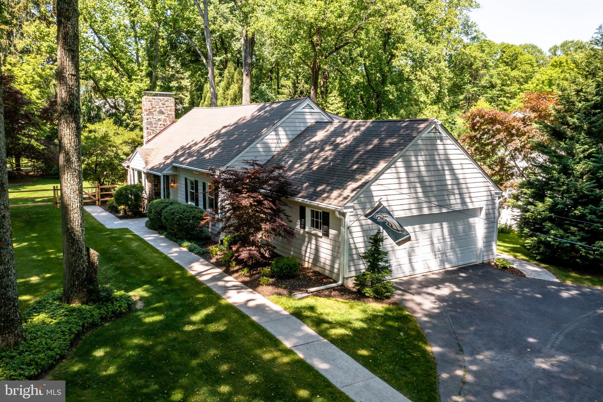 203 Spencer Road Devon, PA 19333 - Photo 41 of 42 Aerial Side Garage
