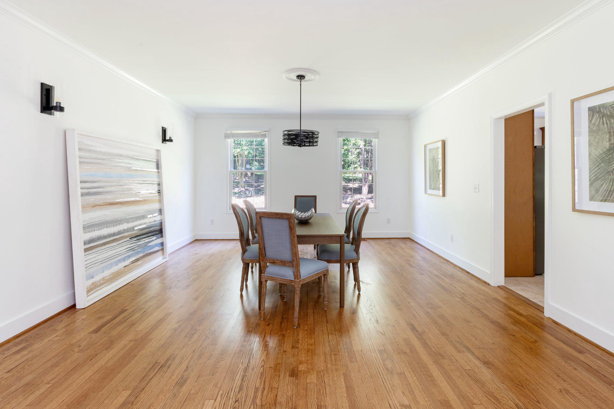 7009 Persimmon Tree Road Bethesda, MD 20817 - Photo 8 of 63 Dining Room - Spacious, New Contemporary Lighting