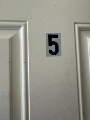 a close view of door