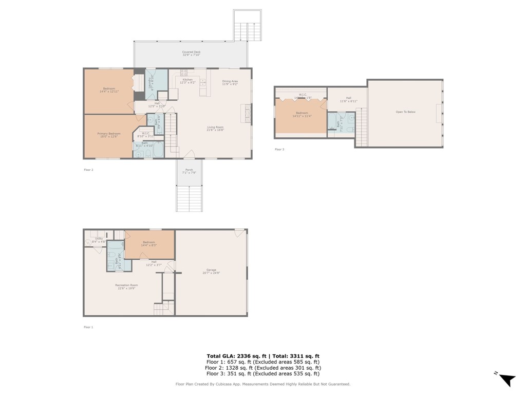 711 Scharlin Drive Pickens, SC 29671 - Photo 48 of 50 All Levels 2D Floorplan