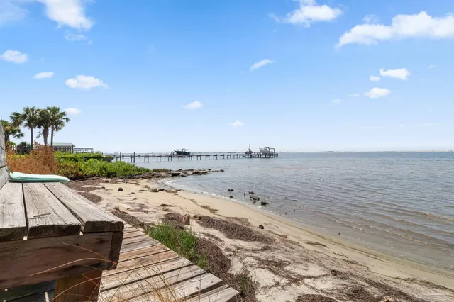 a view of an ocean beach
