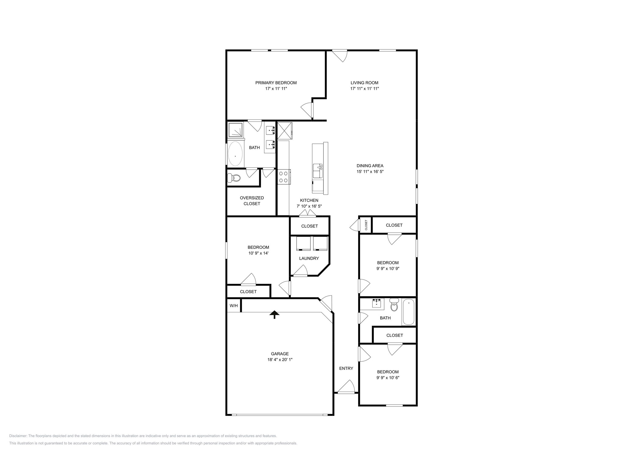 210 Pequin Road Crosby, TX 77532 - Photo 18 of 18 a picture of a floor plan