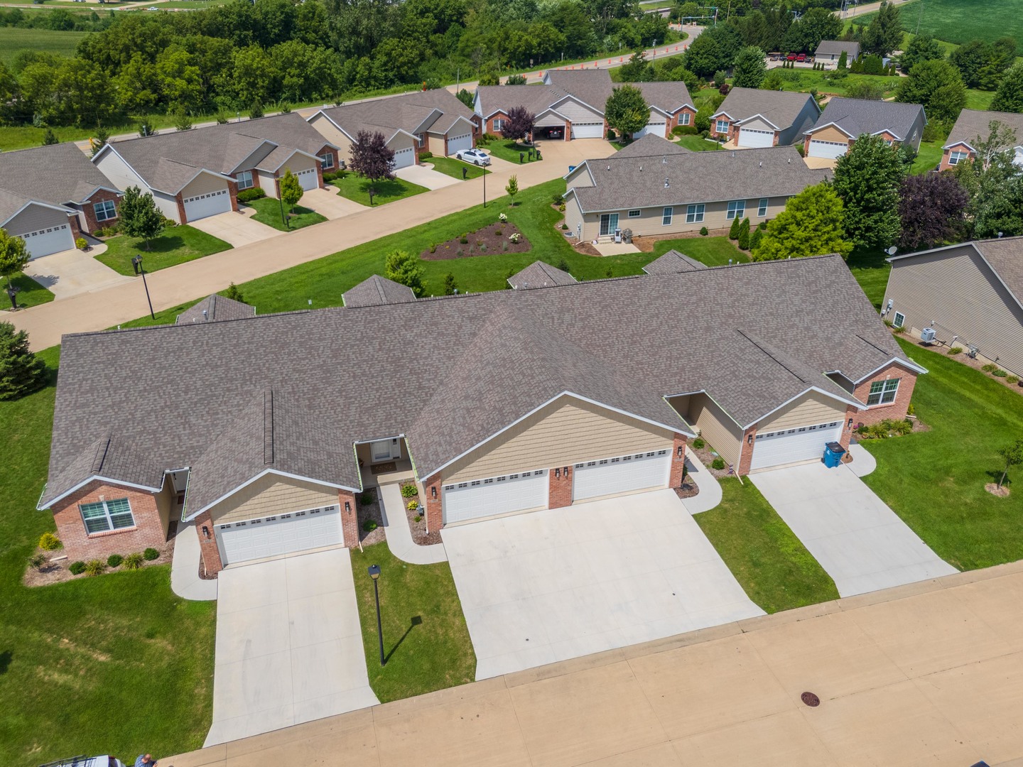221 Cassidy Road Normal, IL 61761 - Photo 30 of 40 an aerial view of residential houses with outdoor space