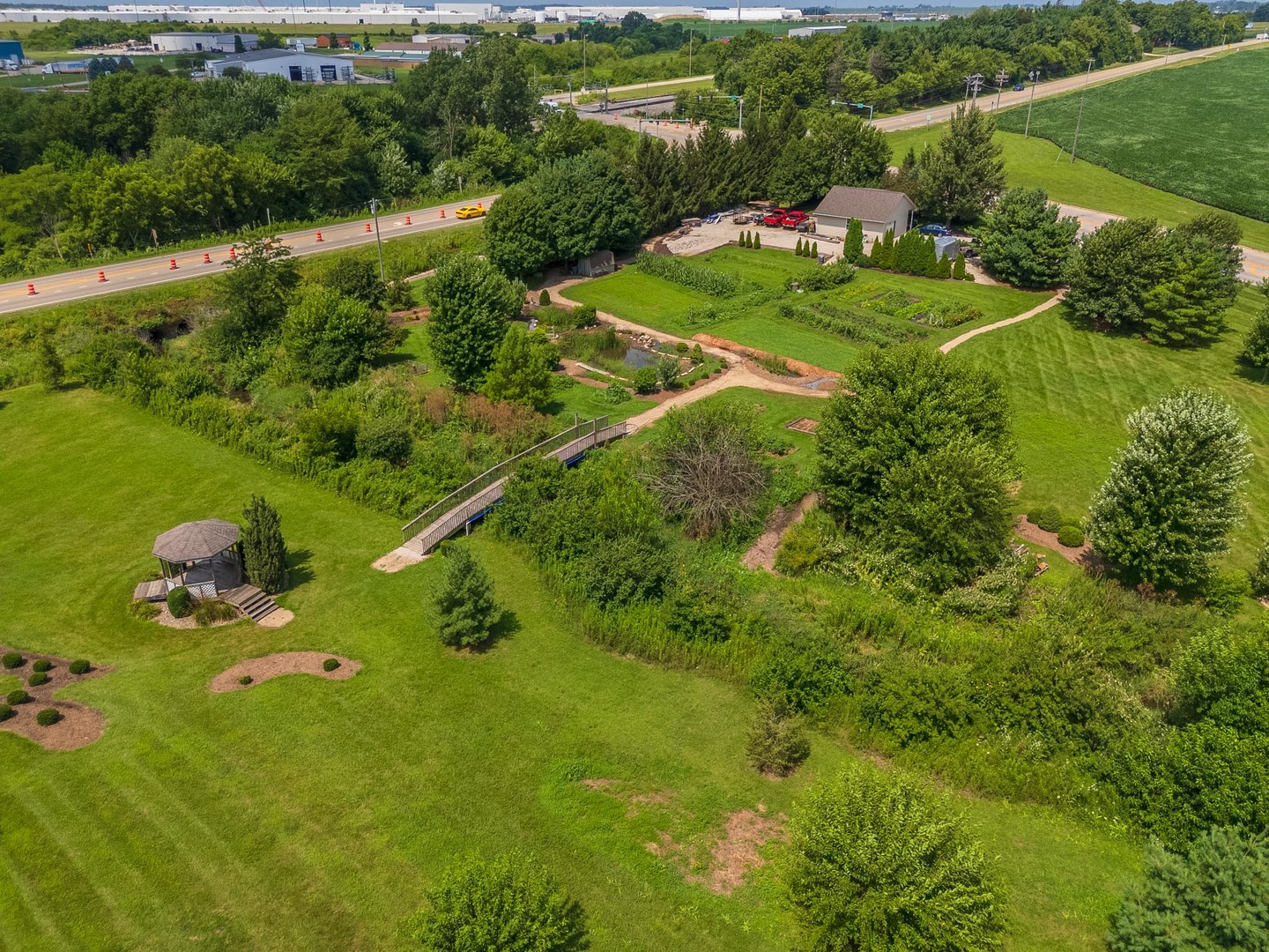 221 Cassidy Road Normal, IL 61761 - Photo 36 of 40 a view of a lake with huge green field