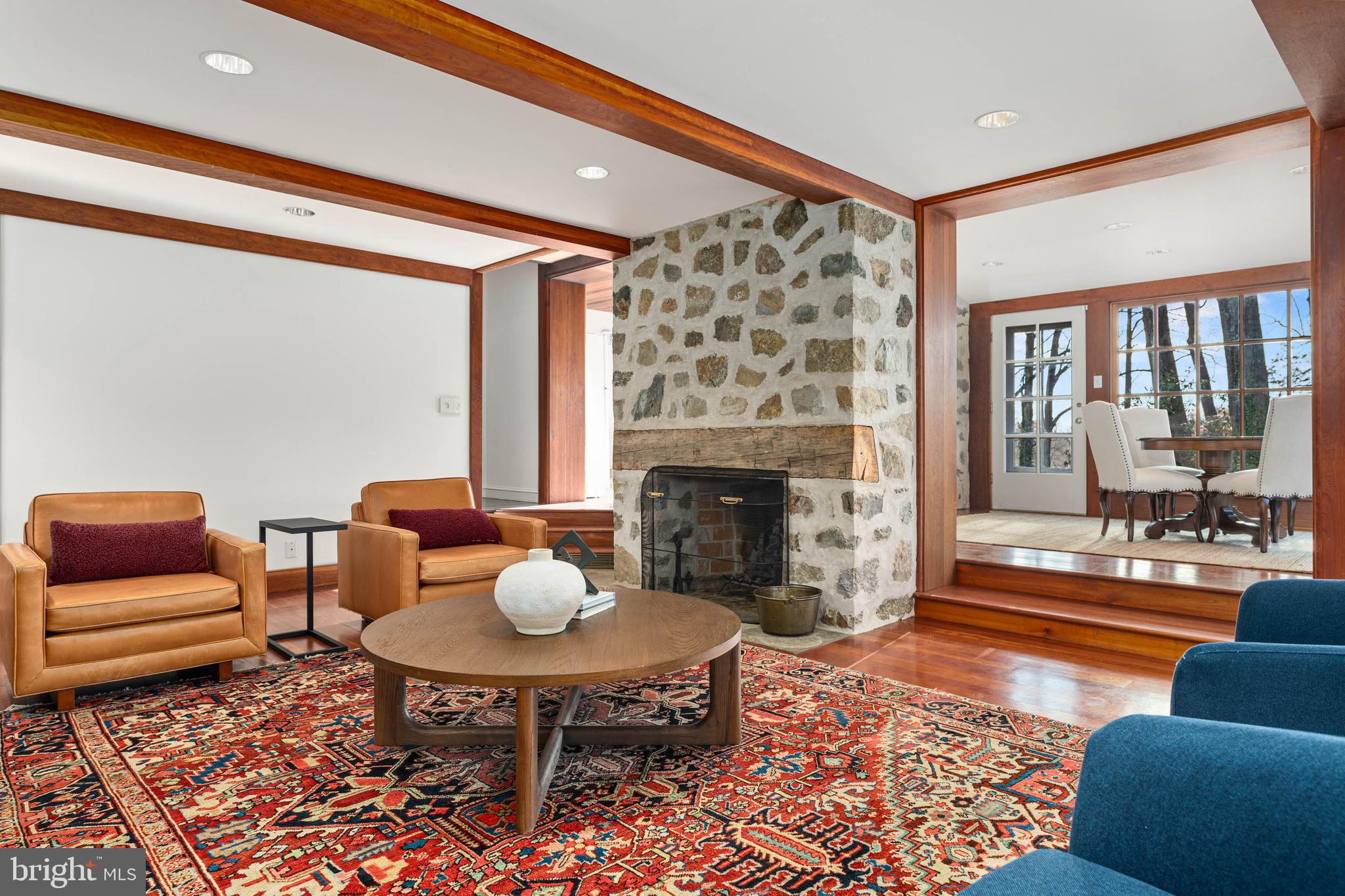 188 Abrahams Lane Villanova, PA 19085 - Photo 26 of 49 a living room with furniture and a fireplace