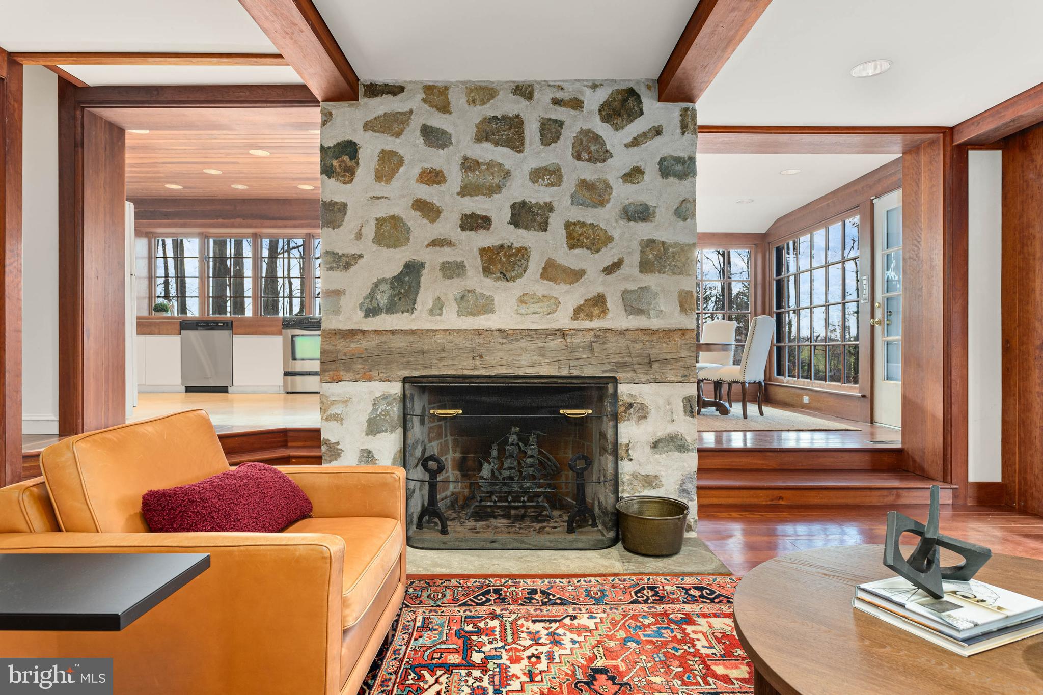 188 Abrahams Lane Villanova, PA 19085 - Photo 27 of 49 a living room with furniture and a fireplace