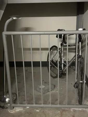 a close view of sliding door