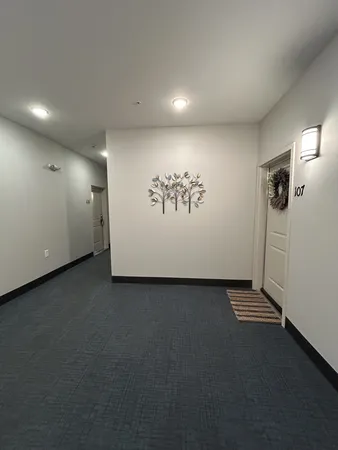a view of an empty room