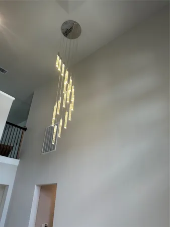 a view of entryway and hall with a window