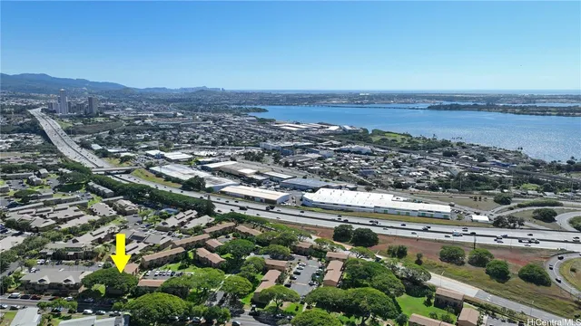 an aerial view of a city