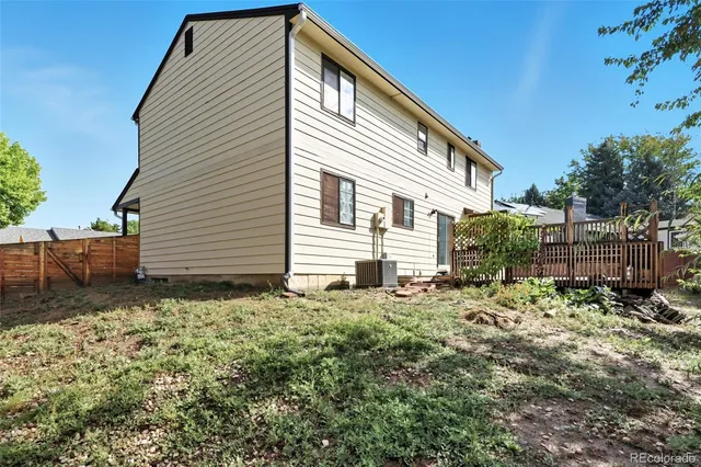 a backyard of a house