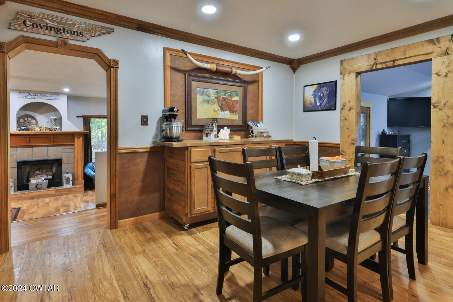 433 Jolly Springs Road Dresden, TN 38225 - Photo 9 of 64 a view of a dining room with furniture and wooden floor