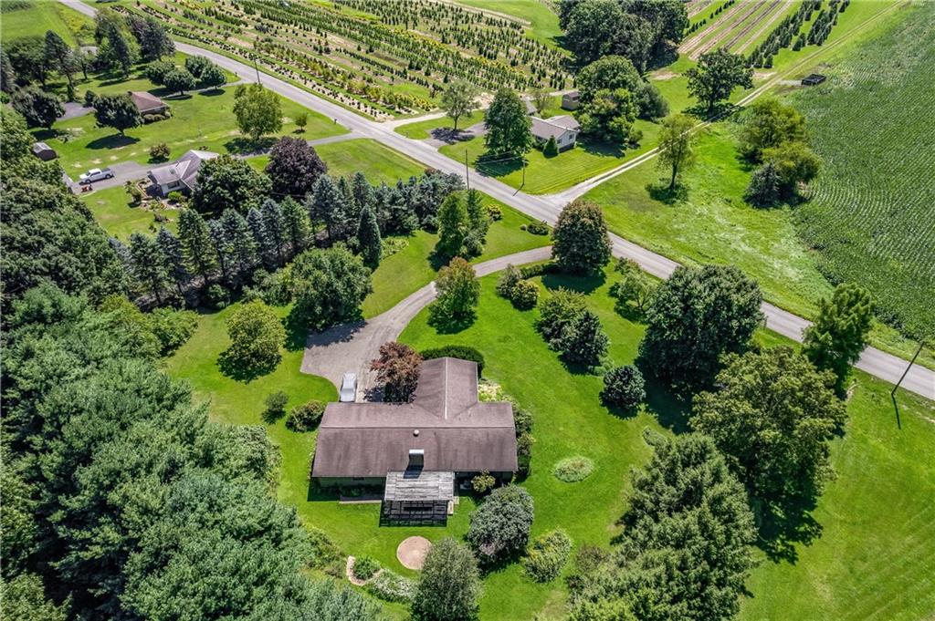 142 Wise Road Butler, PA 16002 - Photo 9 of 36 an aerial view of a house with a garden