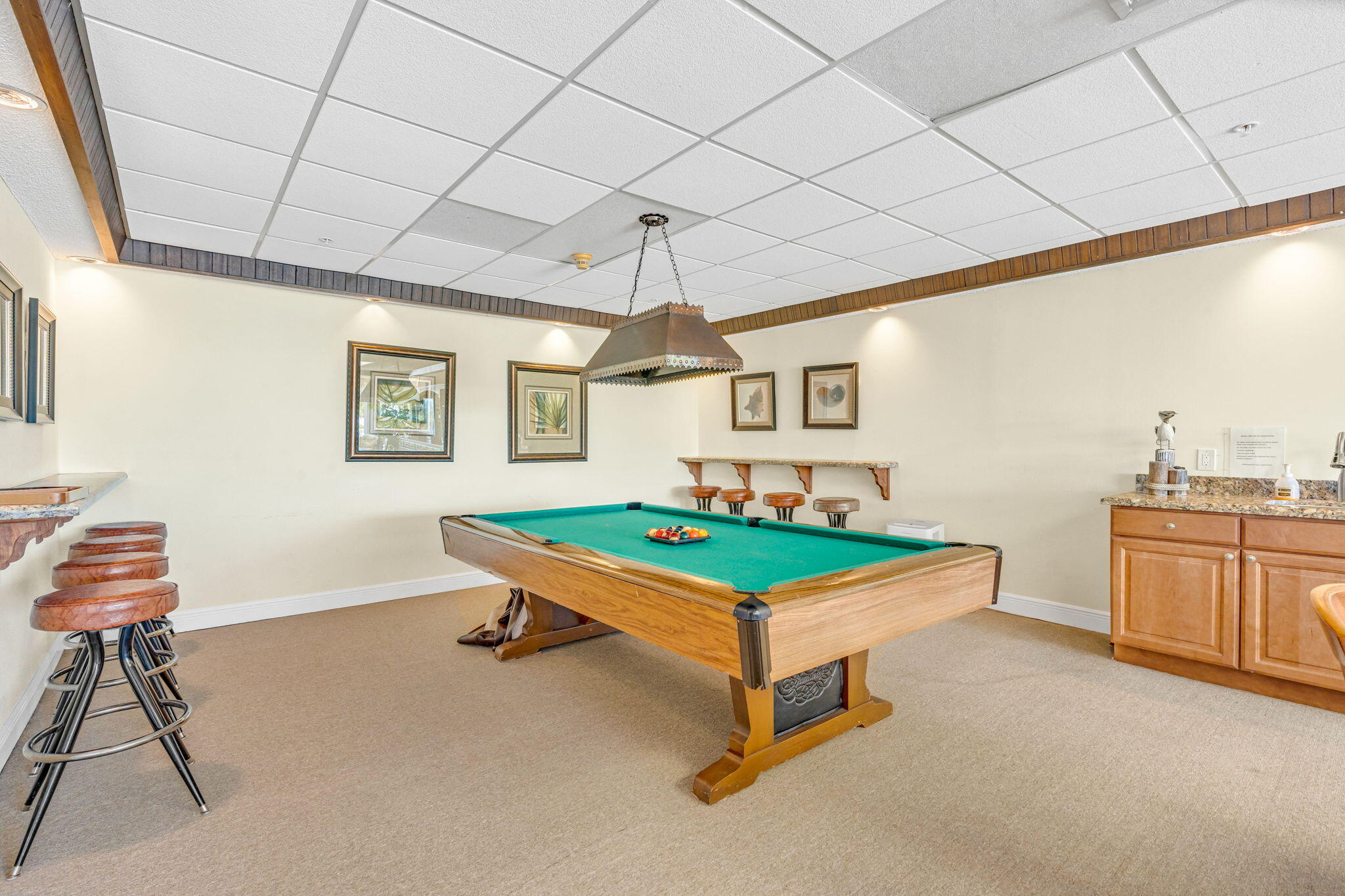 2000 Coco Plum Drive, Unit 1202 Marathon, FL 33050 - Photo 28 of 44 a room with pool table and windows