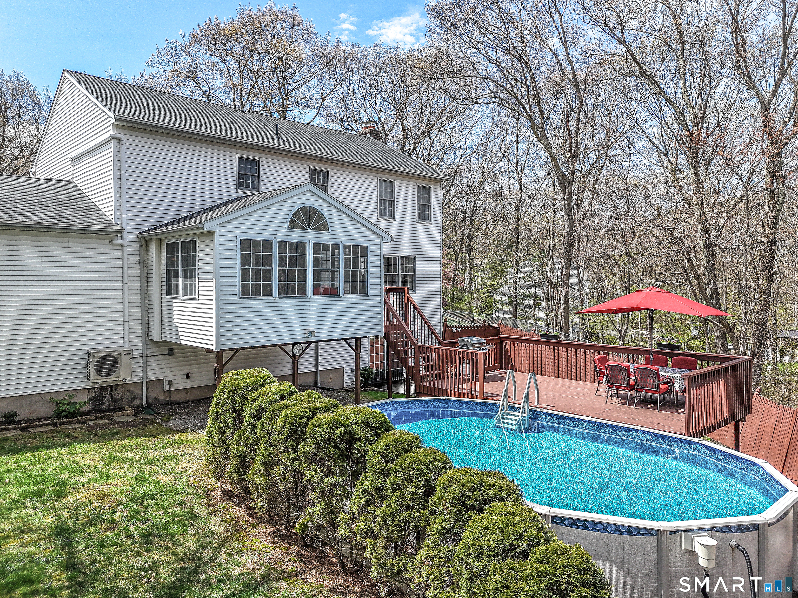 20 Stephen Court Prospect, CT 06712 - Photo 33 of 39 Private rear yard with above-ground pool and side lawn.