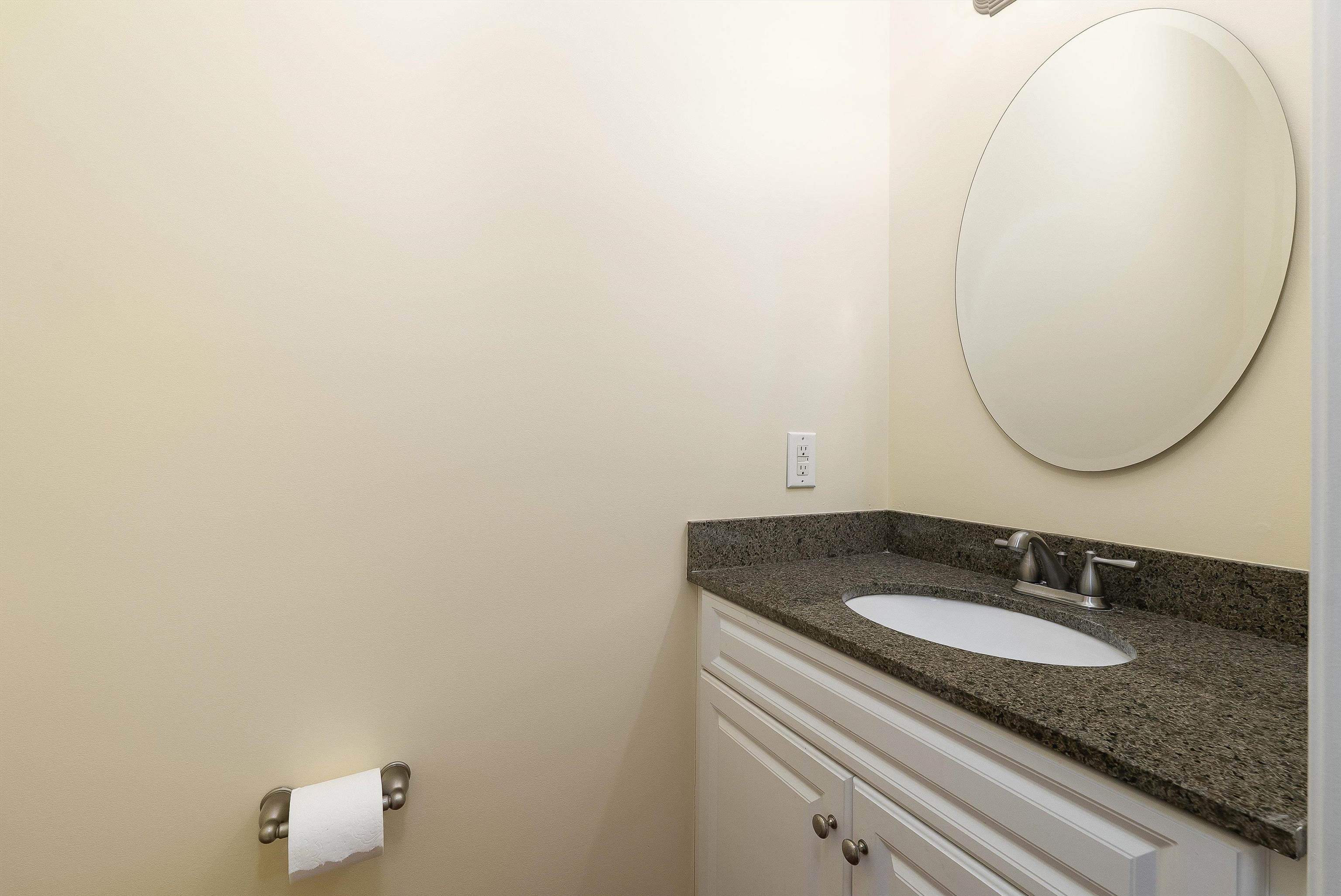 1439 Flowing Spring Lane Harrisonburg, VA 22801 - Photo 19 of 44 a bathroom with a granite countertop sink and a mirror