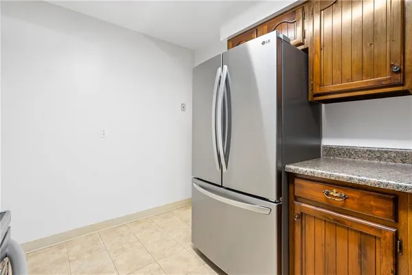 a view of kitchen and microwave