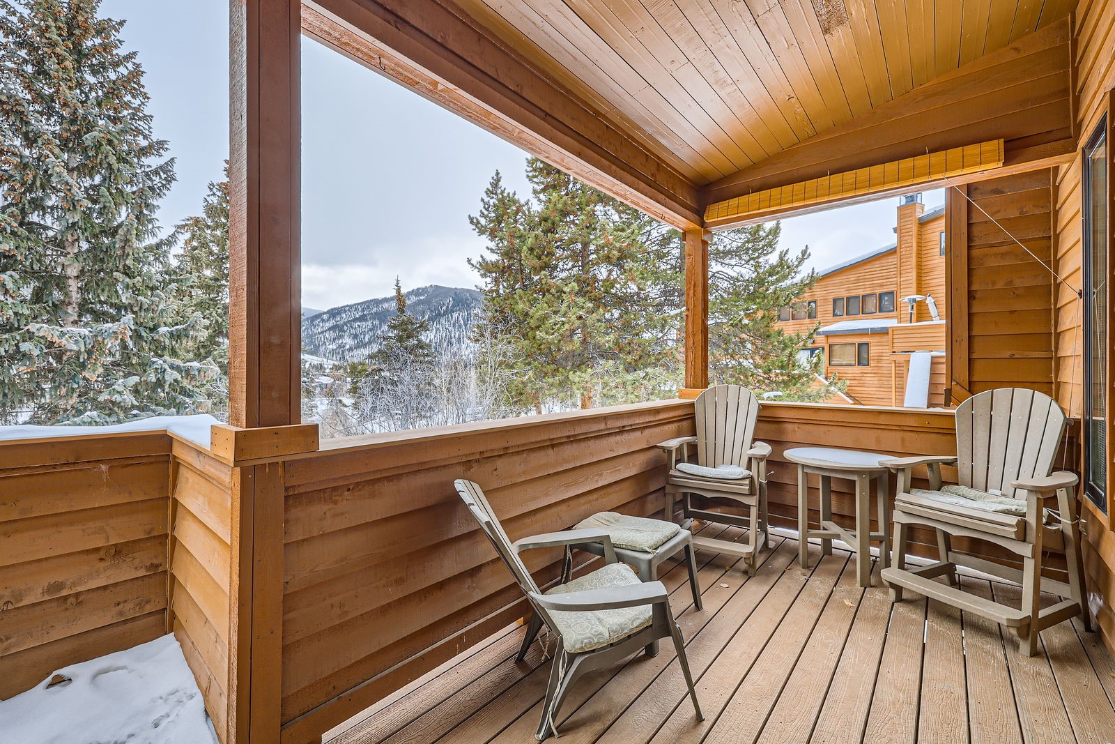 440 Tennis Club Road, Unit 1321 Keystone, CO 80435 - Photo 20 of 42 A private covered deck off the living room offers stunning views, creating the perfect space for relaxation or entertaining
