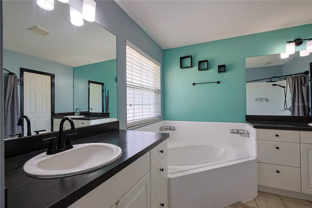 166 Southwest Hancock Court Lake City, FL 32024 - Photo 19 of 37 a bathroom with a granite countertop sink and a mirror