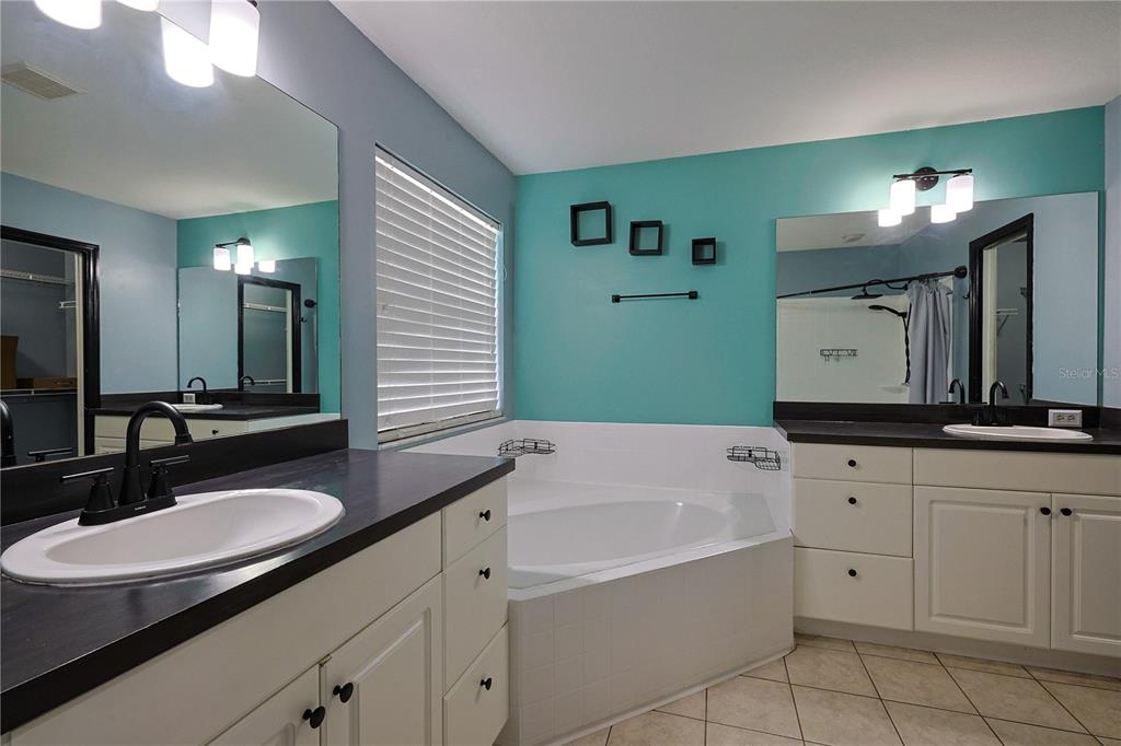 166 Southwest Hancock Court Lake City, FL 32024 - Photo 25 of 46 a bathroom with a granite countertop sink mirror and bathtub