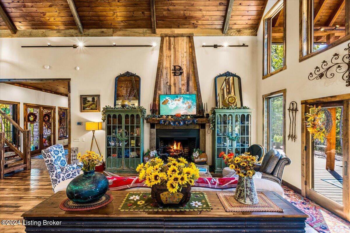 440 Pine Springs Road Clarkson, KY 42726 - Photo 28 of 109 Beautiful gas fireplace but can also be use as wood burning