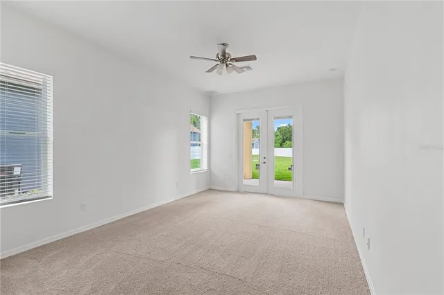 a view of an empty room