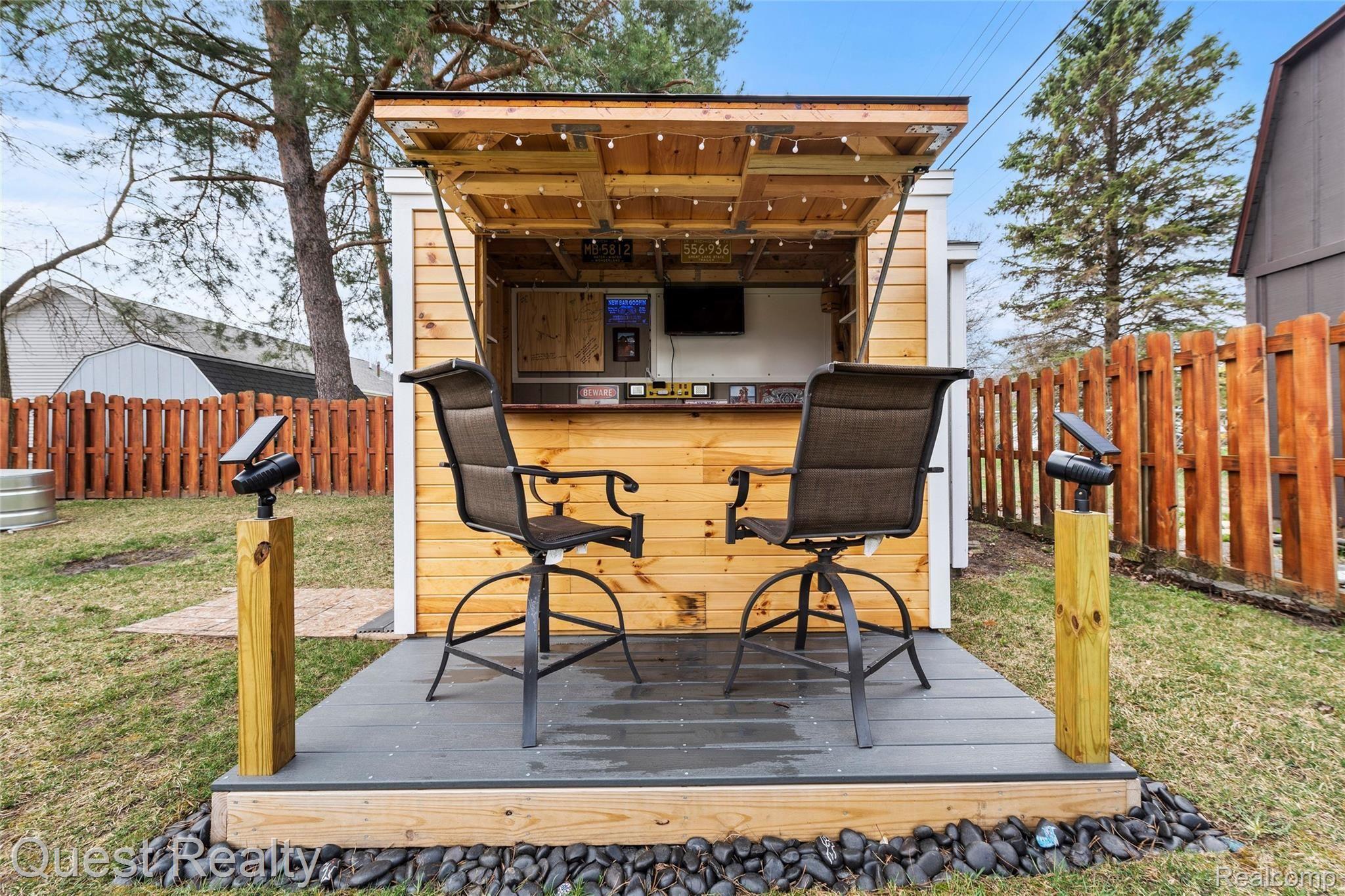 62 Rella Rae Avenue Marysville, MI 48040 - Photo 9 of 45 outdoor bar area with electricity! Perfect for entertaining!