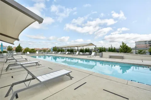 a view of a terrace with skyline