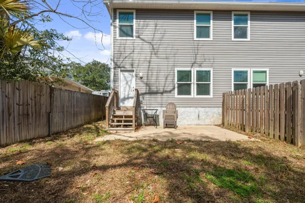 a backyard of a house