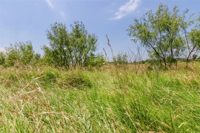 a view of a room with wooden fence