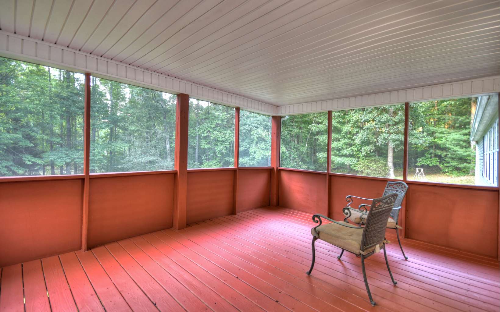132 Rolling Oaks Road Murphy, NC 28906 - Photo 15 of 34 a view of a room with wooden floor and outdoor space