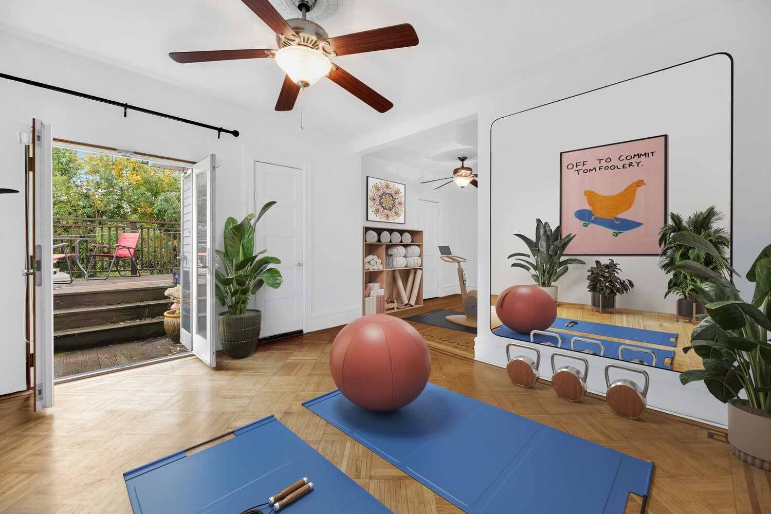 242 Stratford Road Brooklyn, NY 11218 - Photo 12 of 27 a room with furniture and a potted plant