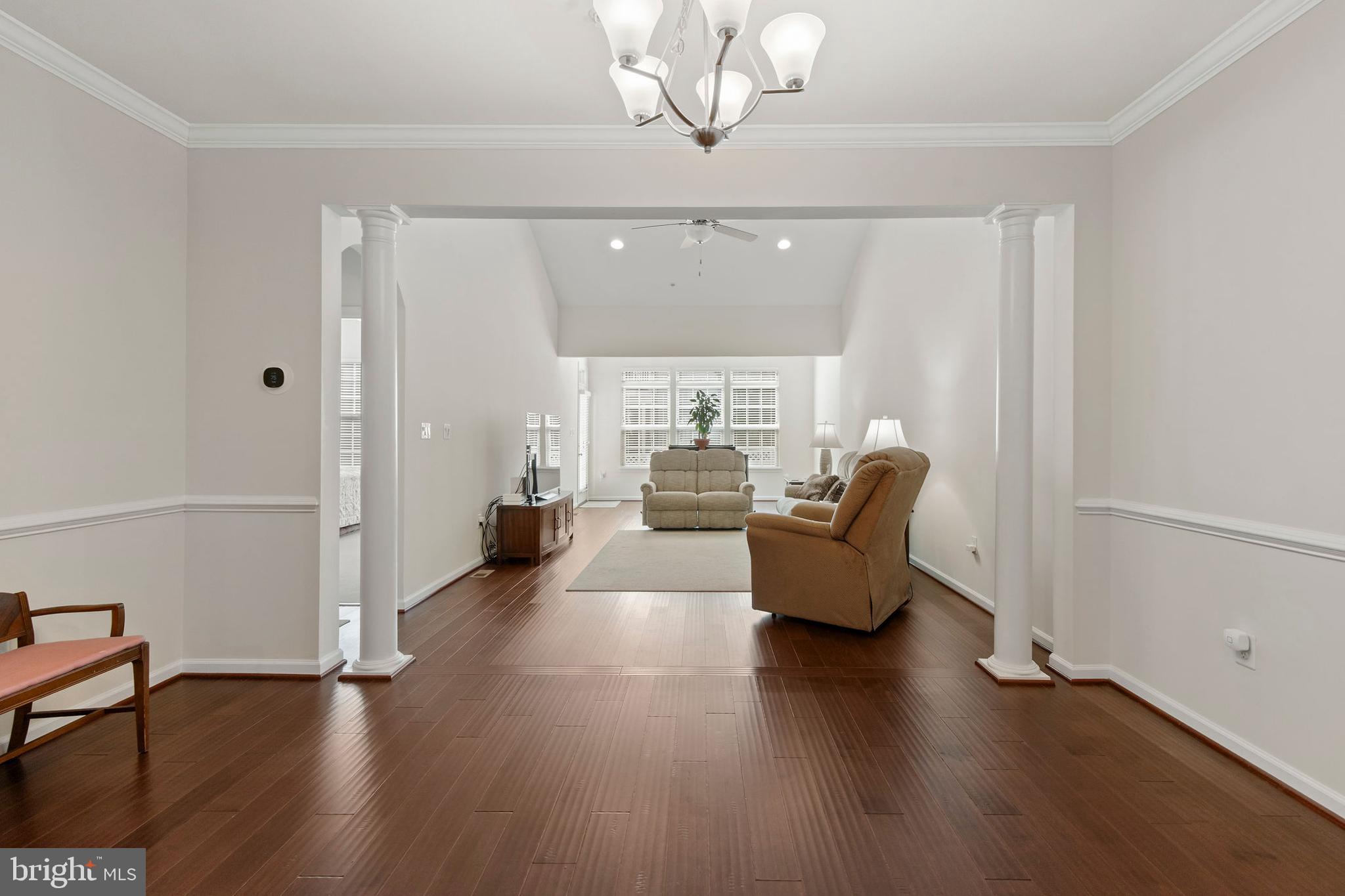 371 Tufton Circle Fallston, MD 21047 - Photo 12 of 47 a living room with fireplace furniture and a wooden floor
