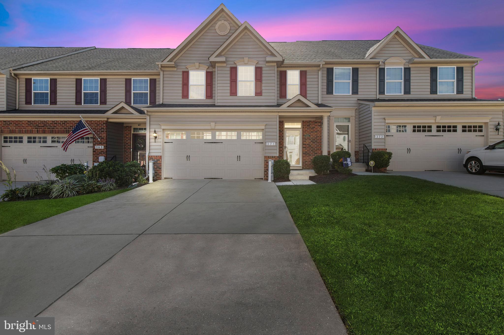 371 Tufton Circle Fallston, MD 21047 - Photo 45 of 47 a front view of a house with a yard and garage