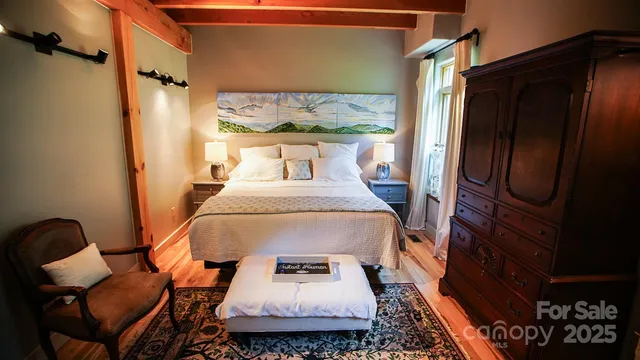 a room with furniture and a window