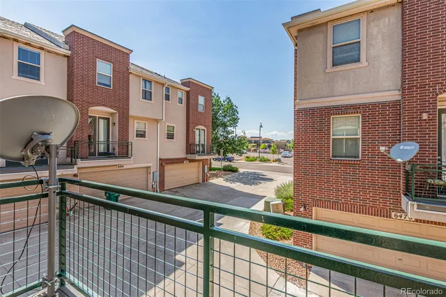 a city view from a balcony