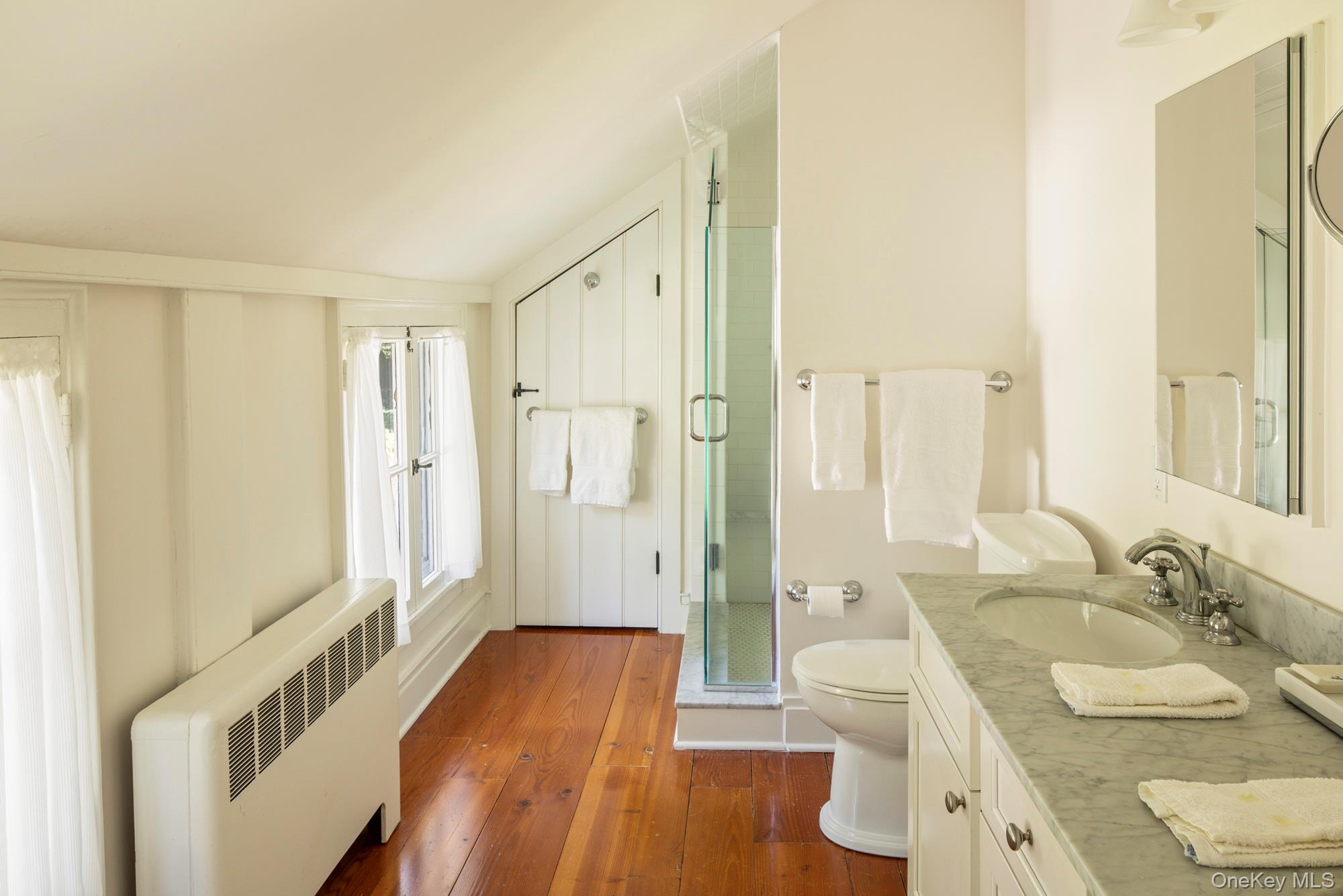 425 Camby Road Millbrook, NY 12545 - Photo 25 of 39 a bathroom with a sink a mirror and a shower