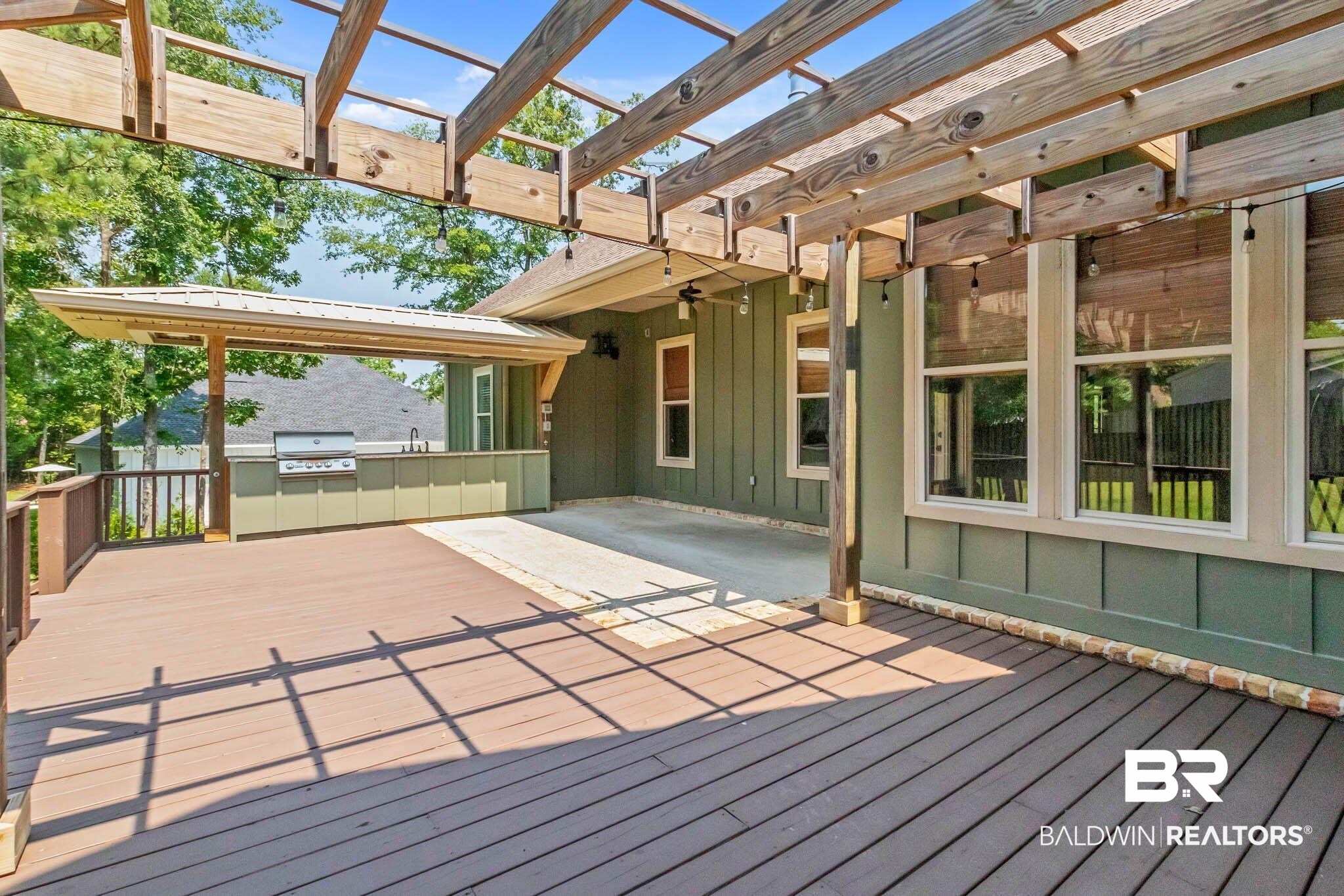 7854 Raegan Lane Daphne, AL 36527 - Photo 59 of 70 Deck with a pergola and a sink