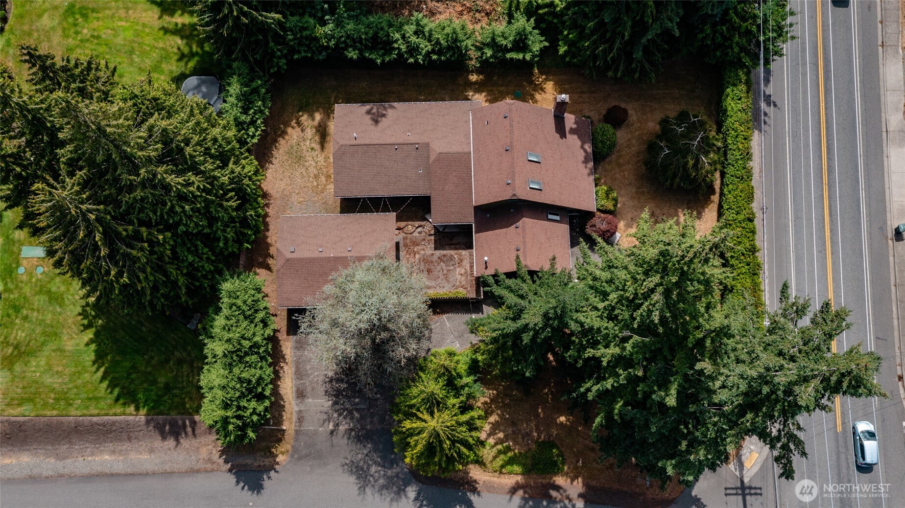 2496 Yew Street Road Bellingham, WA 98229 - Photo 37 of 38 an aerial view of a house with a yard
