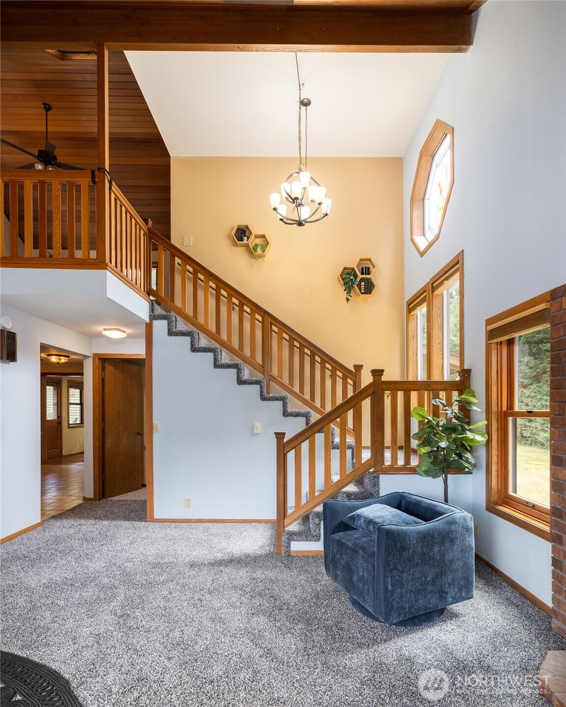 2496 Yew Street Road Bellingham, WA 98229 - Photo 8 of 38 a view of entryway and hall with wooden floor