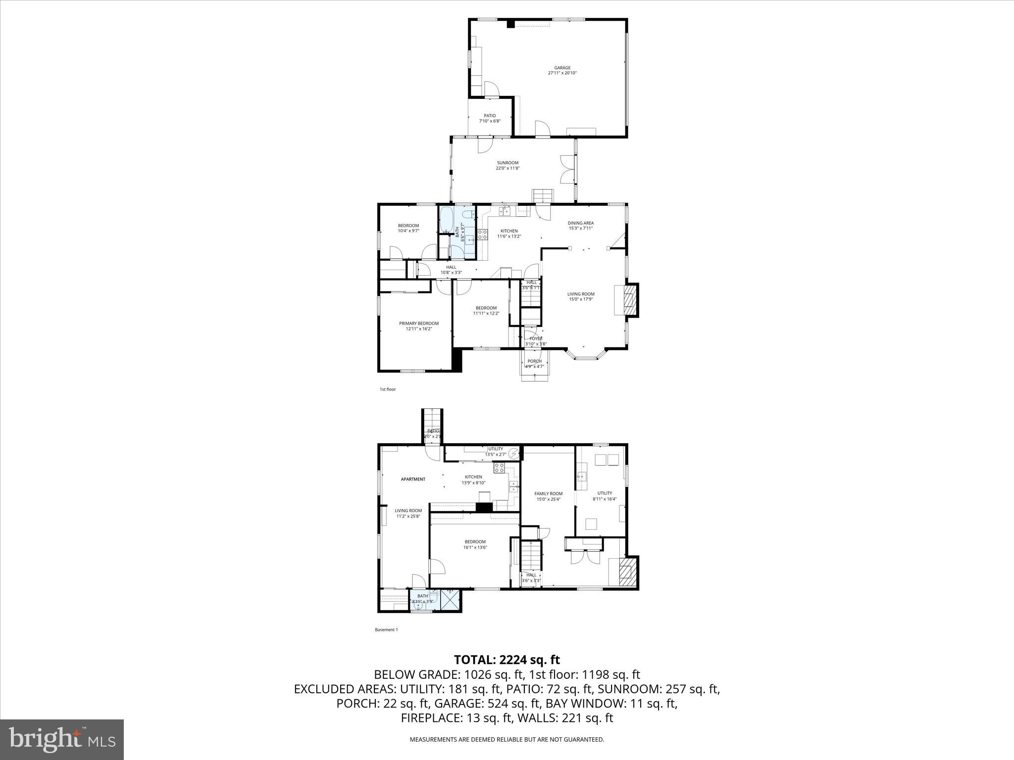 535 South 6th Street Denver, PA 17517 - Photo 41 of 41 a black and white photo of a floor plan