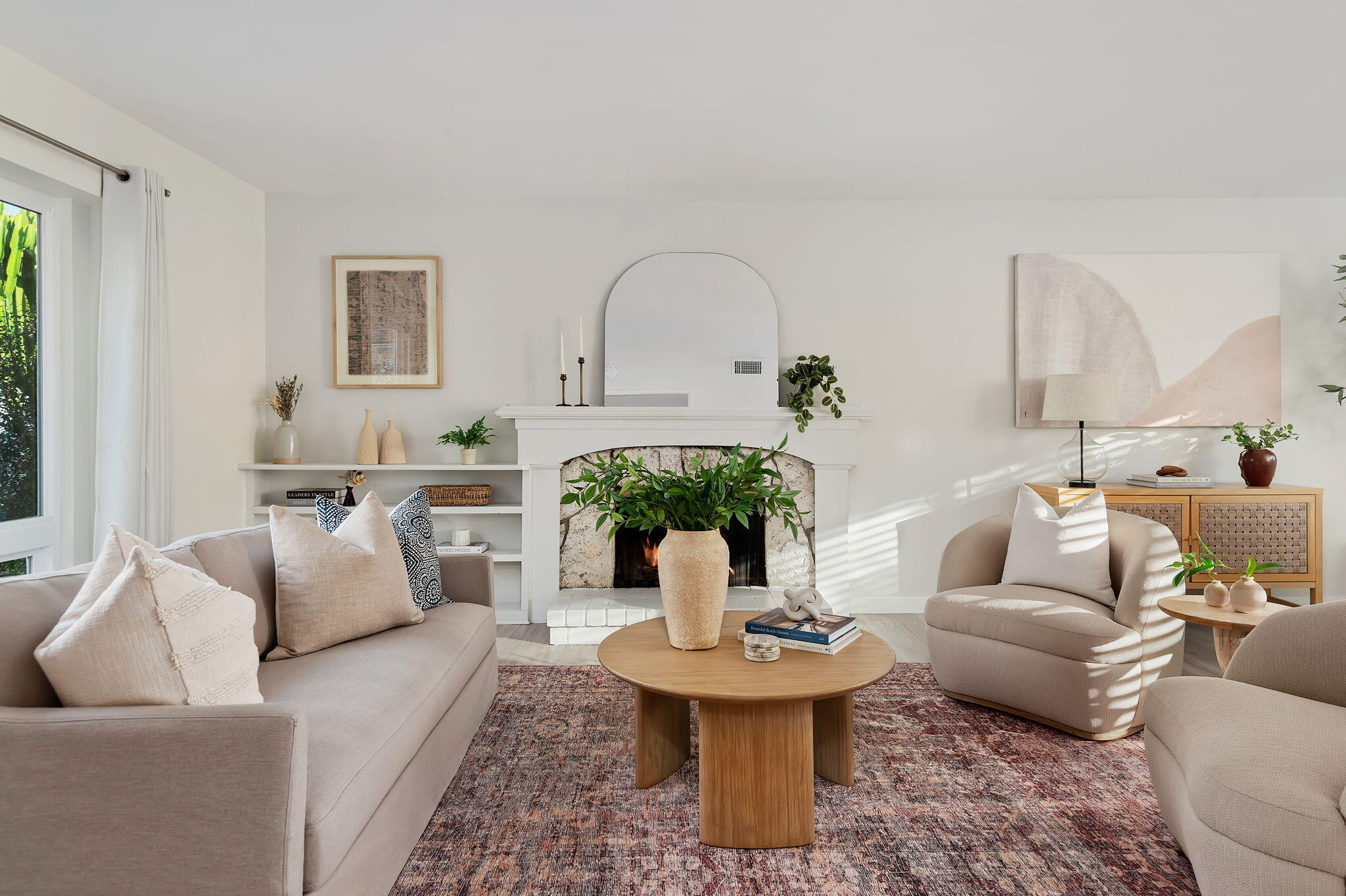 1300 Taranto Circle Carpinteria, CA 93013 - Photo 3 of 10 Living Room and Fireplace