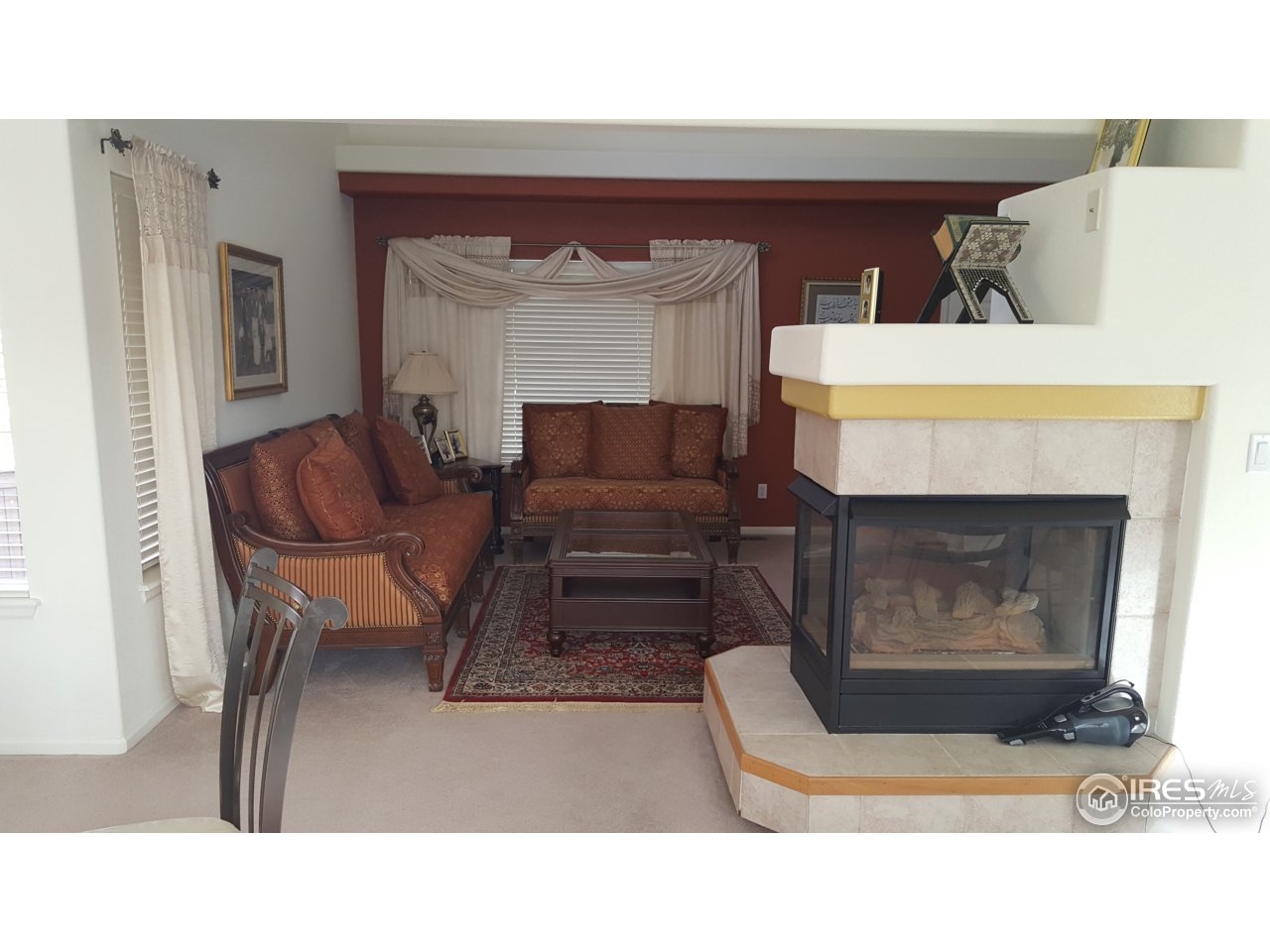 3 sided fireplace
