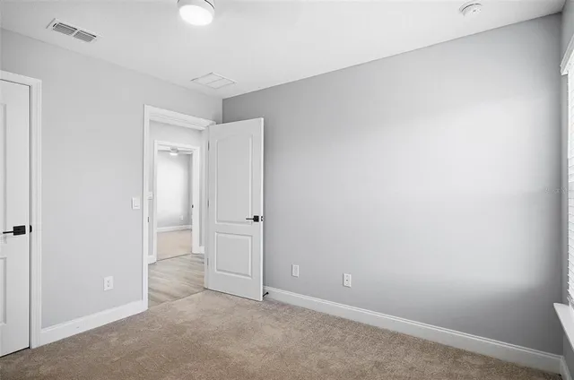 a view of an empty room