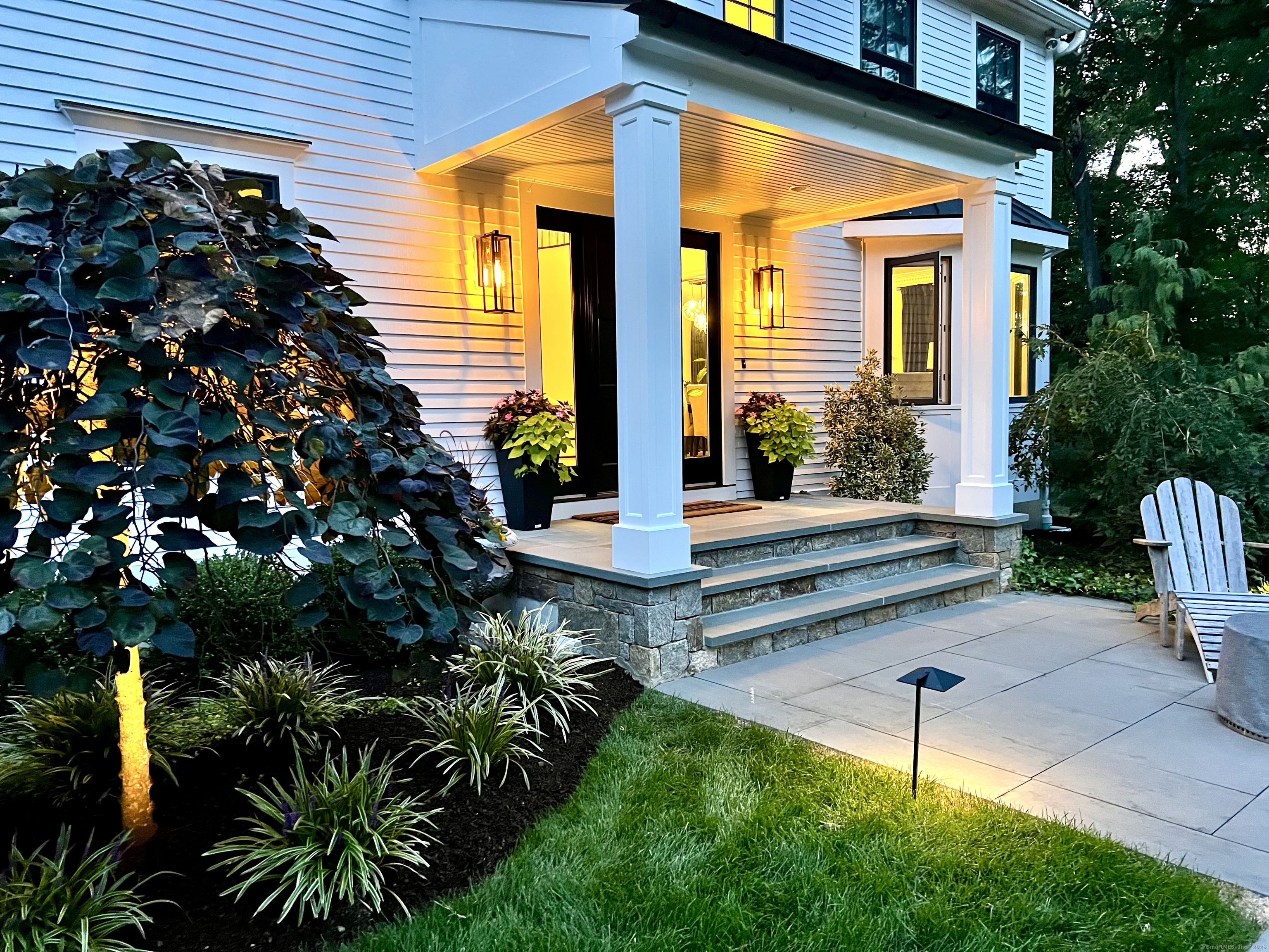 81 Graenest Ridge Road Wilton, CT 06897 - Photo 33 of 39 a view of backyard with a garden and plants